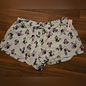 Ladies Small Disney Villain PJ Shorts
